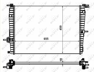 Radiators, Motora dzesēšanas sistēma NRF 53011 1