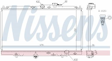 Radiators, Motora dzesēšanas sistēma NISSENS 62258 5