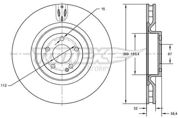 Bremžu diski TOMEX Brakes TX 72-75 1