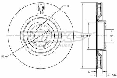 Bremžu diski TOMEX Brakes TX 72-75 1