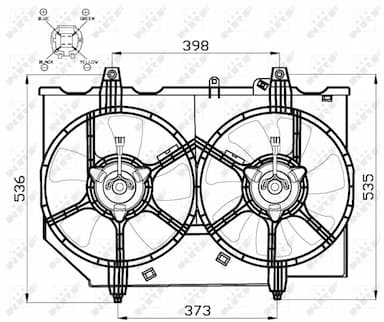 Ventilators, Motora dzesēšanas sistēma NRF 47497 3