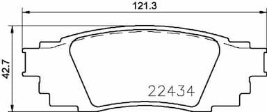 Bremžu uzliku kompl., Disku bremzes BREMBO P 83 160 1