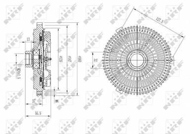 Sajūgs, Radiatora ventilators NRF 49631 2