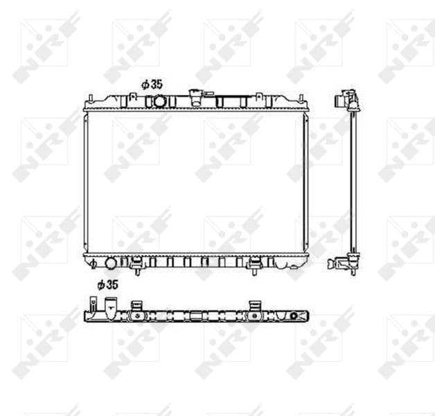 Radiators, Motora dzesēšanas sistēma NRF 53452 1