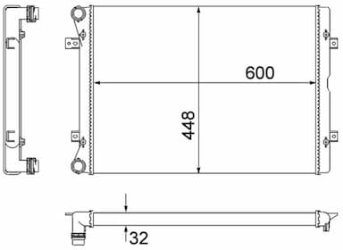 Radiators, Motora dzesēšanas sistēma MAHLE CR 2038 000S 2