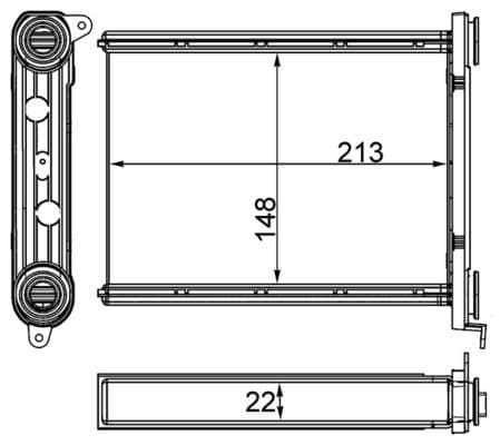 Siltummainis, Salona apsilde MAHLE AH 259 000S 1