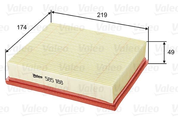 Gaisa filtrs VALEO 585188 1