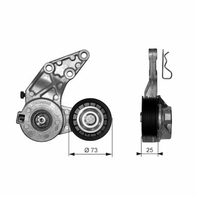 Siksnas spriegotājs, Ķīļsiksna GATES T39067 1