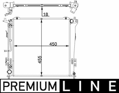 Radiators, Motora dzesēšanas sistēma MAHLE CR 1404 000P 1