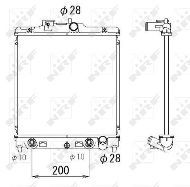 Radiators, Motora dzesēšanas sistēma NRF 536355 1