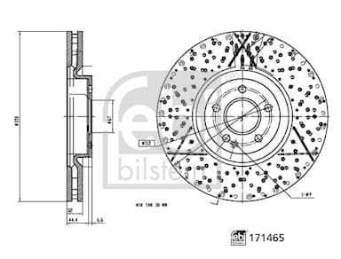 Bremžu diski FEBI BILSTEIN 171465 2