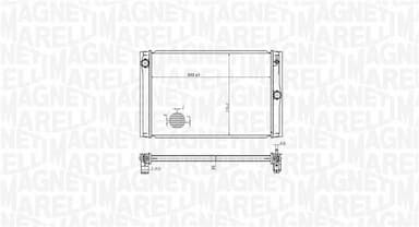 Radiators, Motora dzesēšanas sistēma MAGNETI MARELLI 350213178600 2