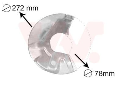 Dubļu sargs, Bremžu disks VAN WEZEL 5823371 1