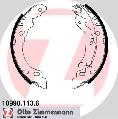 Bremžu loku komplekts ZIMMERMANN 10990.113.6 1