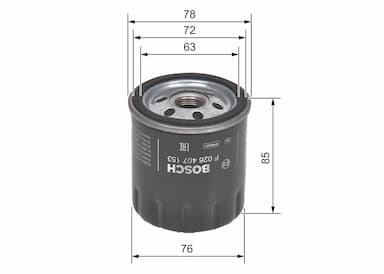 Eļļas filtrs BOSCH F 026 407 153 5