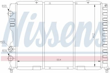 Radiators, Motora dzesēšanas sistēma NISSENS 60033 5