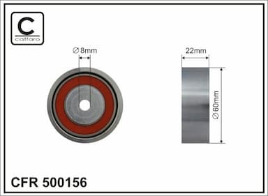 Parazīt-/Vadrullītis, Ķīļrievu siksna CAFFARO 500156 1