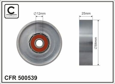 Spriegotājrullītis, Ķīļrievu siksna CAFFARO 500539 1