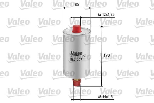 Degvielas filtrs VALEO 587207 1