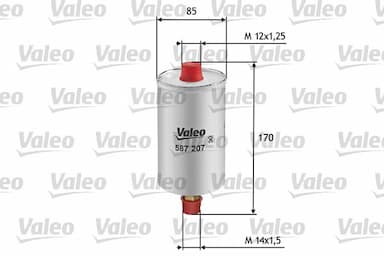 Degvielas filtrs VALEO 587207 1