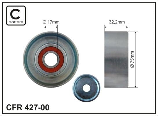 Spriegotājrullītis, Ķīļrievu siksna CAFFARO 427-00 1