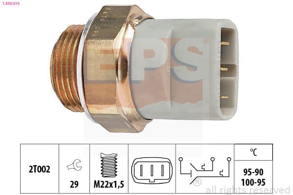 Termoslēdzis, Radiatora ventilators EPS 1.850.616 1