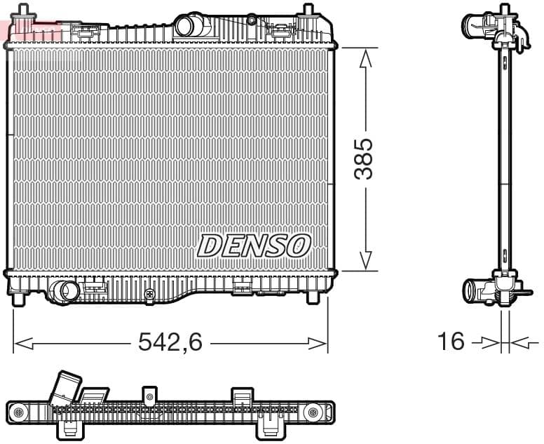 Radiators, Motora dzesēšanas sistēma DENSO DRM10123 1