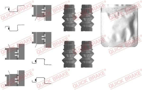 Piederumu komplekts, Disku bremžu uzlikas QUICK BRAKE 109-0120 1