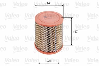 Gaisa filtrs VALEO 585726 1