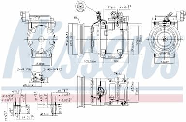 Kompresors, Gaisa kond. sistēma NISSENS 89262 10