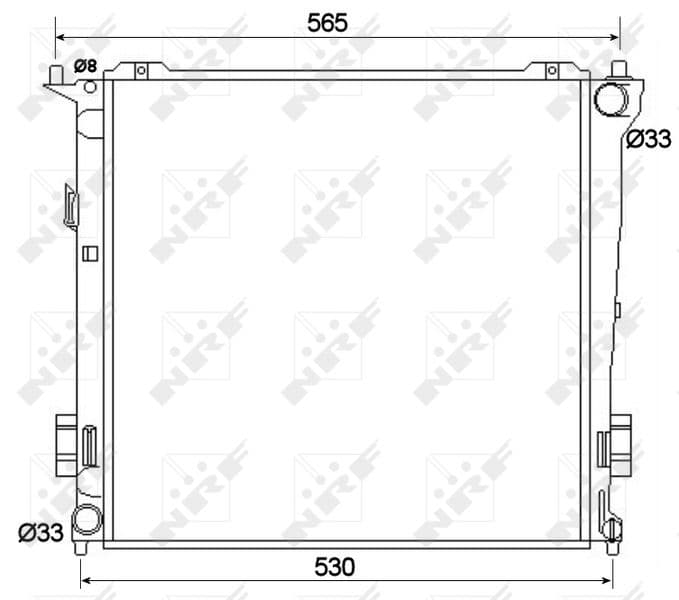 Radiators, Motora dzesēšanas sistēma NRF 53109 1