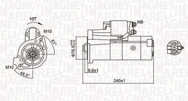 Starteris MAGNETI MARELLI 063721221010 1