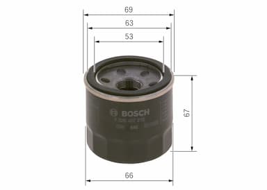 Eļļas filtrs BOSCH F 026 407 210 5