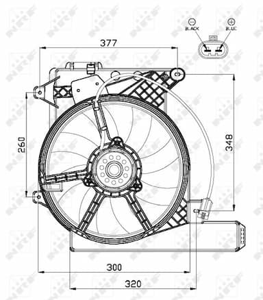 Ventilators, Motora dzesēšanas sistēma NRF 47488 3