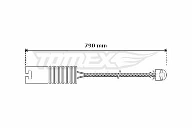 Indikators, Bremžu uzliku nodilums TOMEX Brakes TX 30-30 1