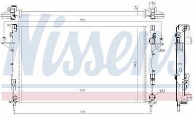 Radiators, Motora dzesēšanas sistēma NISSENS 63813 5