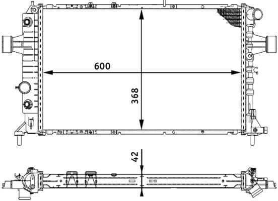 Radiators, Motora dzesēšanas sistēma MAHLE CR 320 000S 1