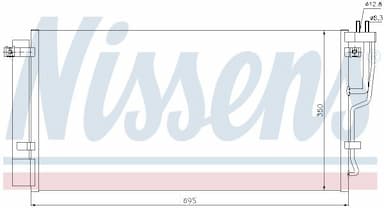 Kondensators, Gaisa kond. sistēma NISSENS 94992 6