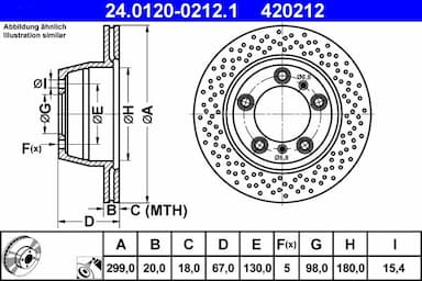 Bremžu diski ATE 24.0120-0212.1 1