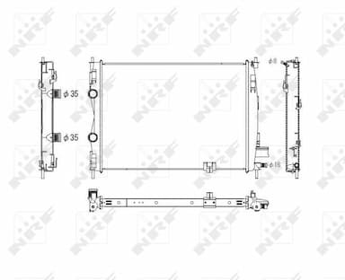 Radiators, Motora dzesēšanas sistēma NRF 53756 1