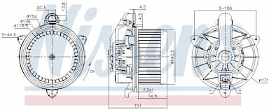 Salona ventilators NISSENS 87710 6