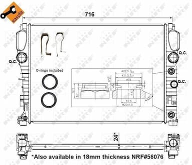 Radiators, Motora dzesēšanas sistēma NRF 53423 4