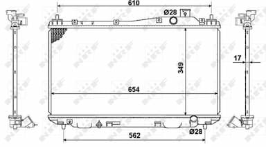 Radiators, Motora dzesēšanas sistēma NRF 53440 4