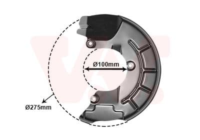 Dubļu sargs, Bremžu disks VAN WEZEL 5829371 1