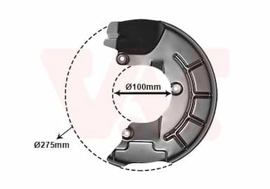 Dubļu sargs, Bremžu disks VAN WEZEL 5829371 1