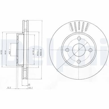 Bremžu diski DELPHI BG3781 1