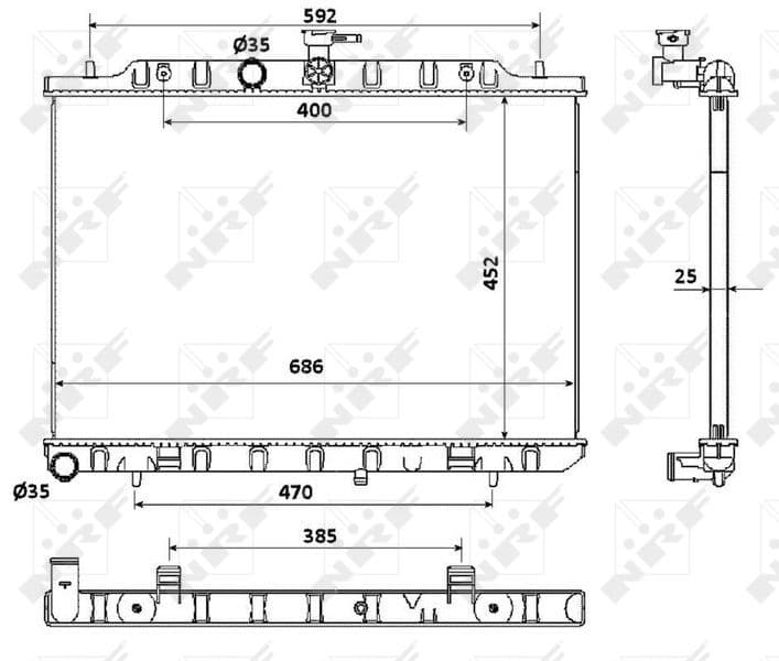 Radiators, Motora dzesēšanas sistēma NRF 53911 1