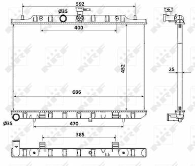 Radiators, Motora dzesēšanas sistēma NRF 53911 1