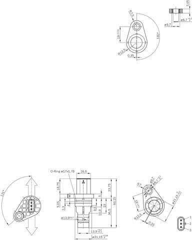 Impulsu devējs, Kloķvārpsta BOSCH 0 281 006 101 6