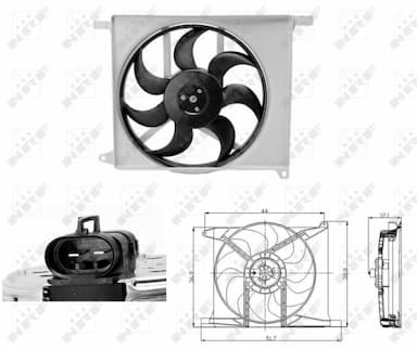 Ventilators, Motora dzesēšanas sistēma NRF 47686 1